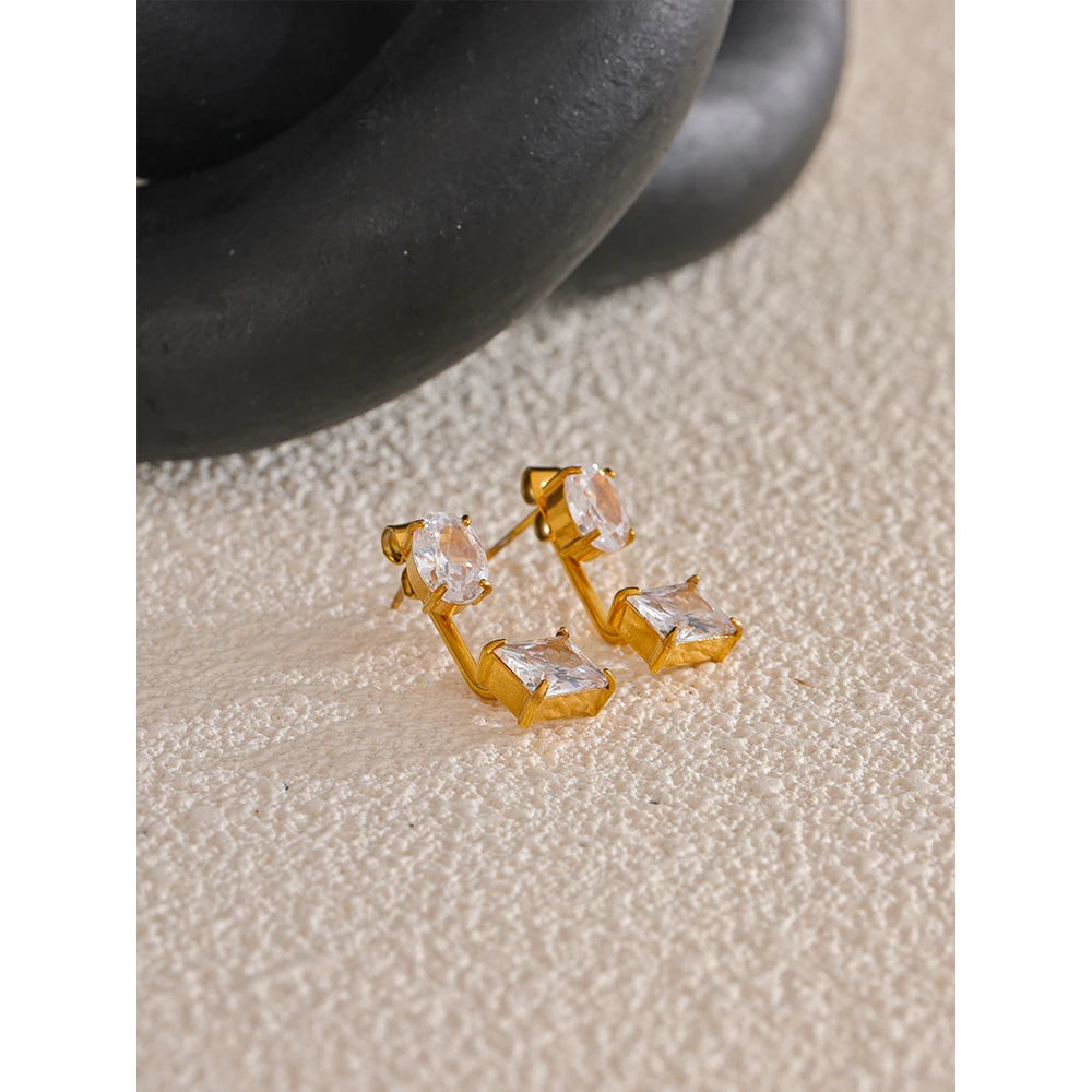 Women's Gold Plated Stud Earrings - Exquisite Fashion Earrings Women's Gold Plated Stud Earrings - Exquisite Fashion Earrings